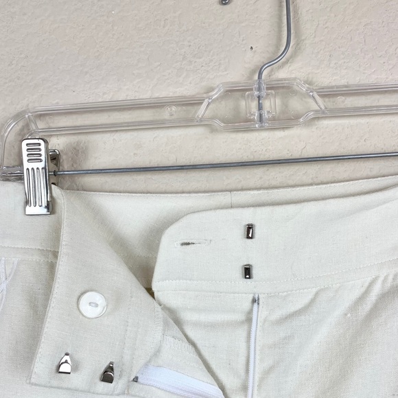 Lillie Rubin Pants Linen Embroidered Cropped - Picture 5 of 9